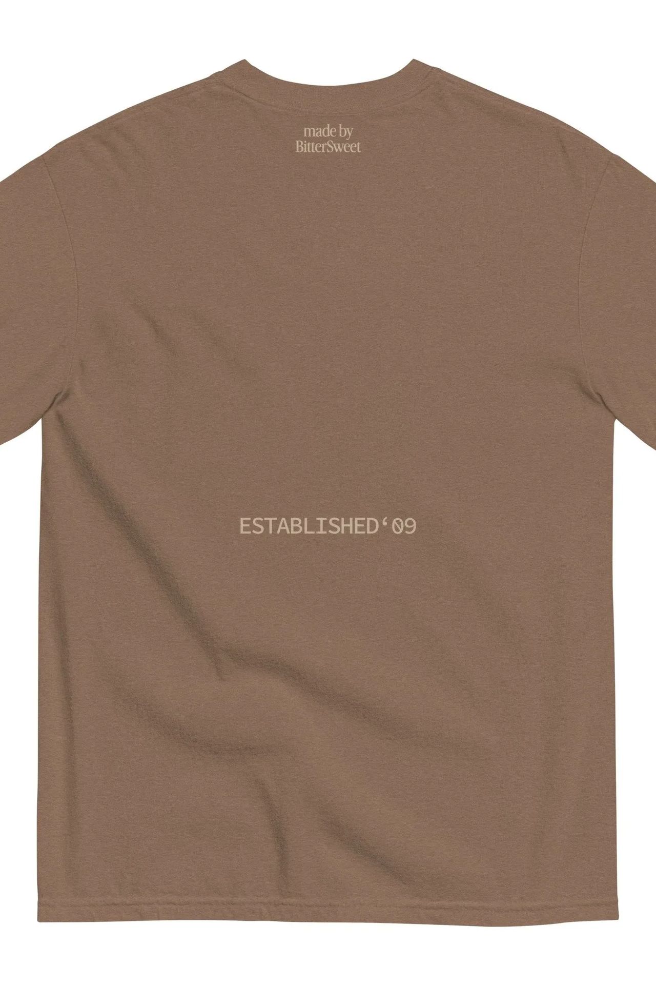 Unisex garment dyed heavyweight t shirt espresso back 689255a1f37b8