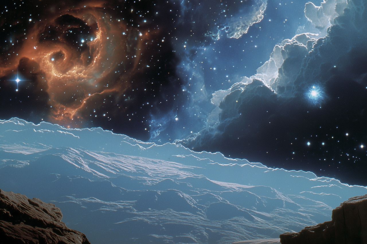 U4592745824 A stunning analog style collage blending galactic t 1a9a9d71 9981 44dd 8a83 371f36343ca6