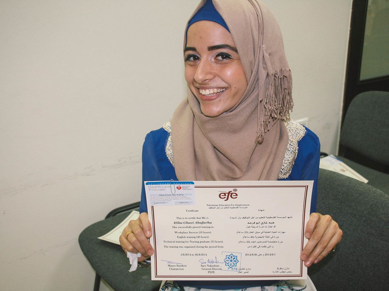 Nursing Graduate Palestine Photocredit Palestine Efe Lr